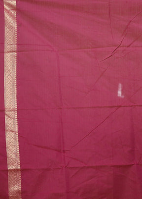 Purple Kora Silk Saree With Blouse Piece