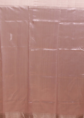 Purple Handloom Chanderi Pure Cotton Saree With Blouse Piece