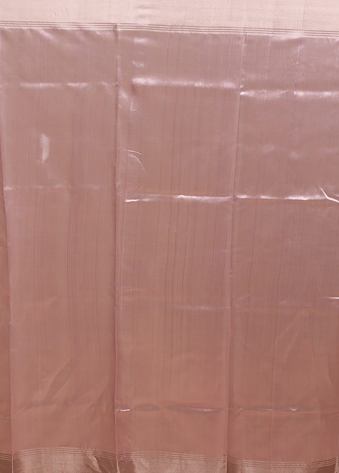 Purple Handloom Chanderi Pure Cotton Saree With Blouse Piece