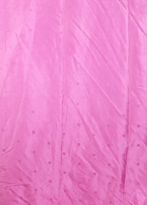 Pink Dupion Silk Saree With Blouse Piece