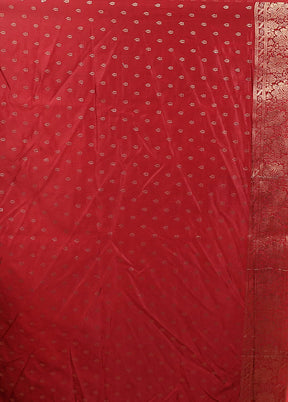 Pink Dupion Silk Saree With Blouse Piece