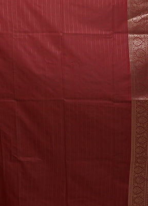 Purple Dupion Silk Saree With Blouse Piece