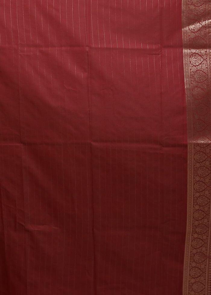 Purple Dupion Silk Saree With Blouse Piece