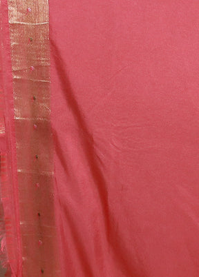 Pink Georgette Saree With Blouse Piece