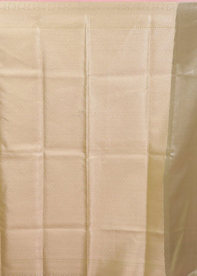 Green Tissue Silk Saree With Blouse Piece