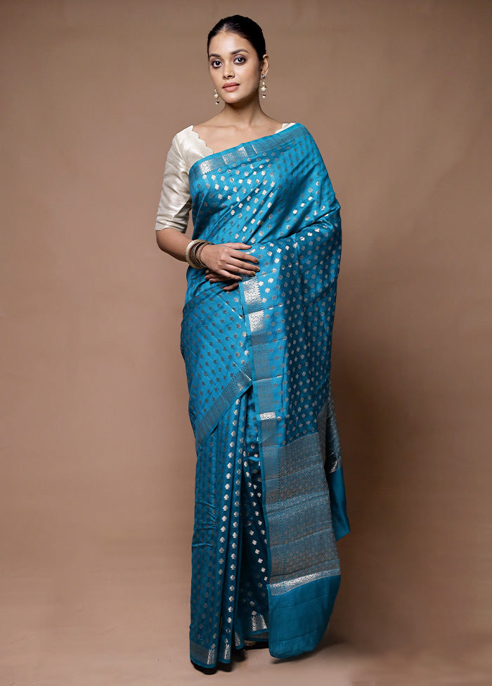 firoza Dupion Silk Saree With Blouse Piece