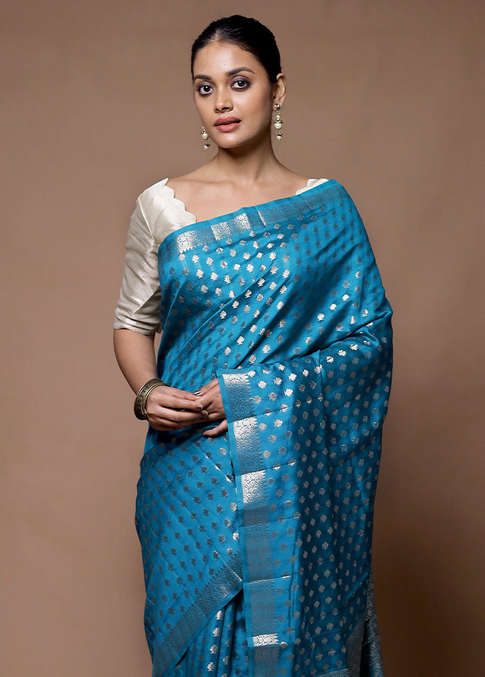 firoza Dupion Silk Saree With Blouse Piece