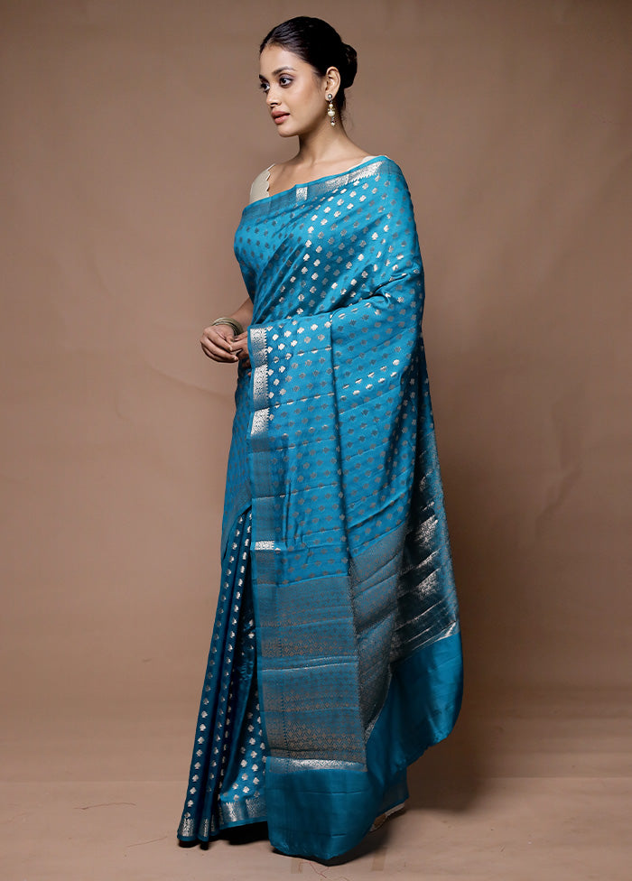 firoza Dupion Silk Saree With Blouse Piece