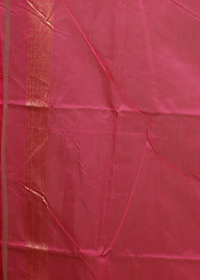 Red Kora Silk Saree With Blouse Piece