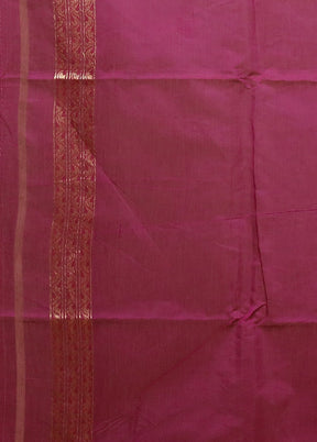 Pink Kora Silk Saree With Blouse Piece