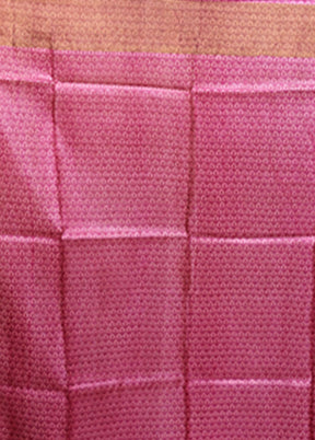 Blue Tussar Silk Saree With Blouse Piece