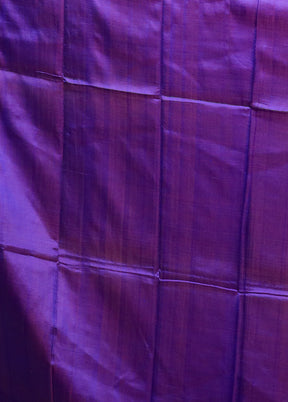 Purple Pure Bishnupuri Silk Saree Without Blouse Piece