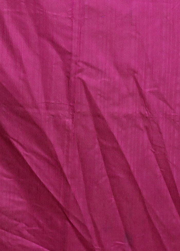 Grey Dupion Silk Saree With Blouse Piece