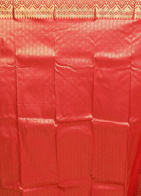 Blue Handloom Kanjivaram Pure Silk Saree With Blouse Piece