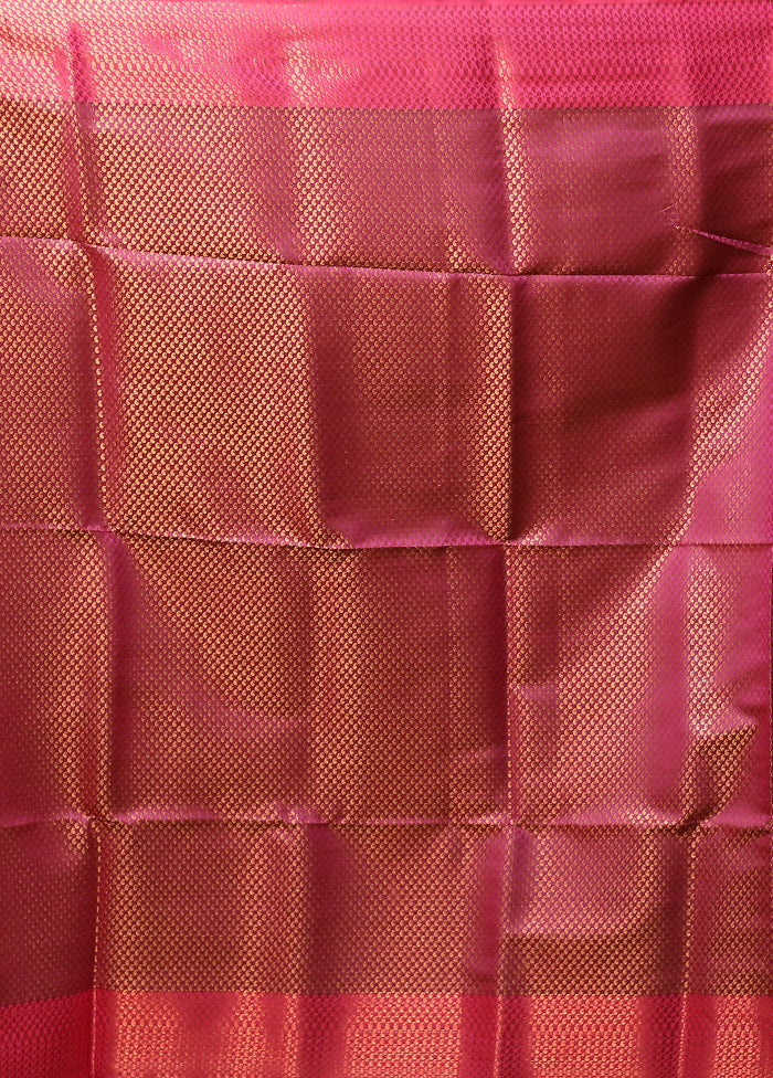 Purple Dupion Silk Saree With Blouse Piece
