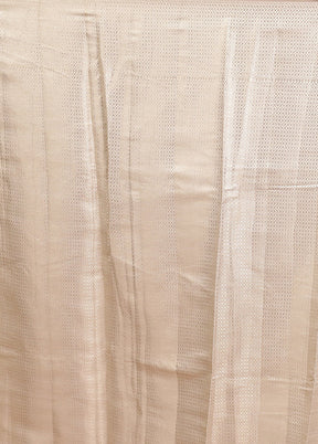 Green Handloom Dupion Pure Silk Saree With Blouse Piece