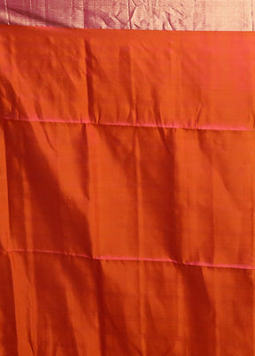 Blue Handloom Kanchipuram Pure Silk Saree With Blouse Piece