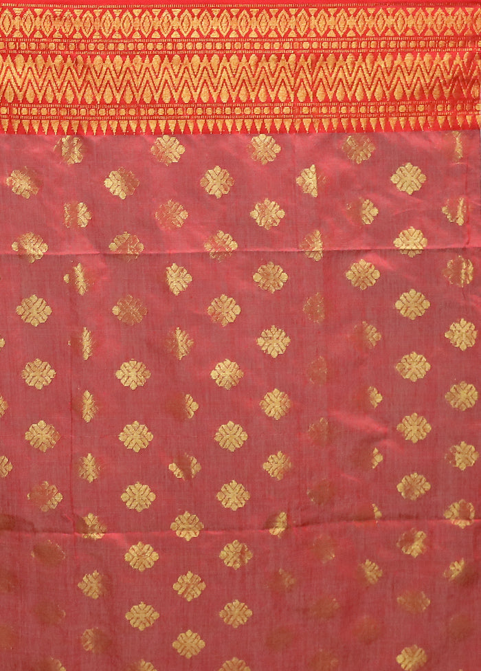 White Cotton Saree With Blouse Piece