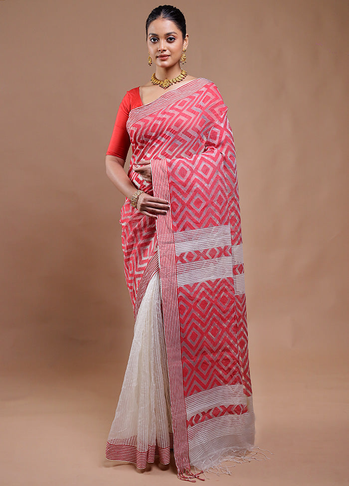 Multicolor Cotton Saree With Blouse Piece