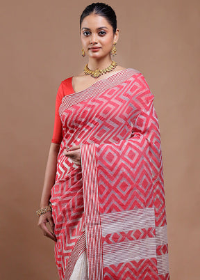 Multicolor Cotton Saree With Blouse Piece