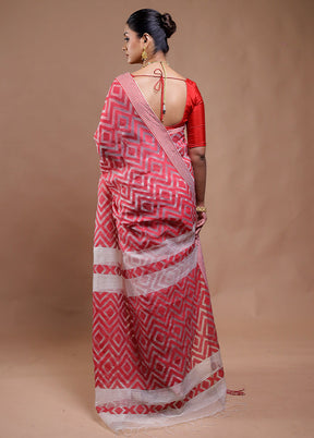 Multicolor Cotton Saree With Blouse Piece