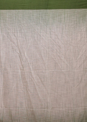Cream Cotton Saree With Blouse Piece