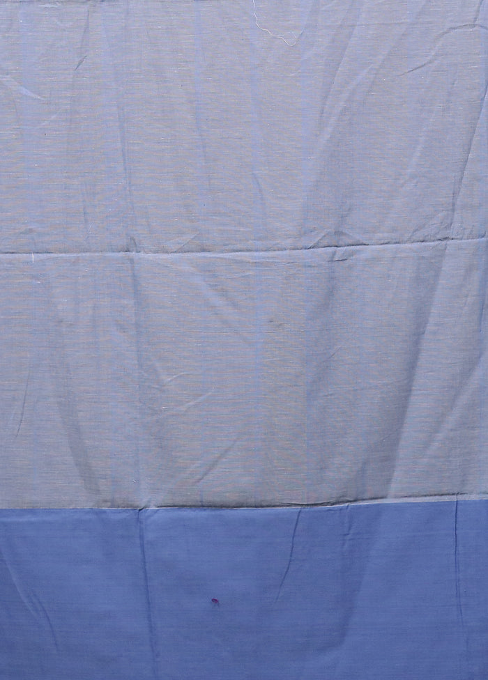 Cream Pure Cotton Saree With Blouse Piece