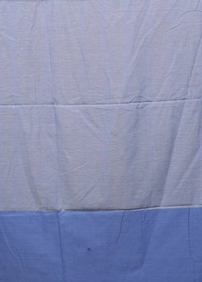 Cream Pure Cotton Saree With Blouse Piece