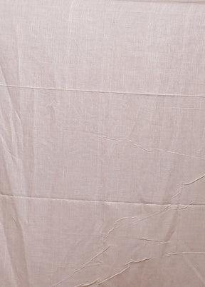 White Cotton Saree With Blouse Piece