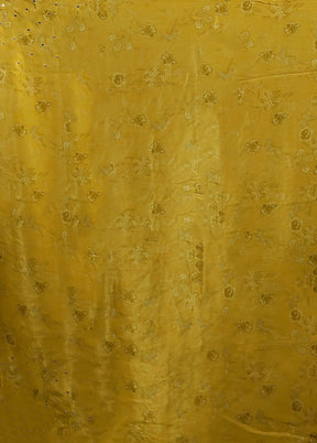 Cream Printed Pure Silk Saree With Blouse Piece