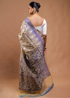 Beach Kora Silk Saree With Blouse Piece