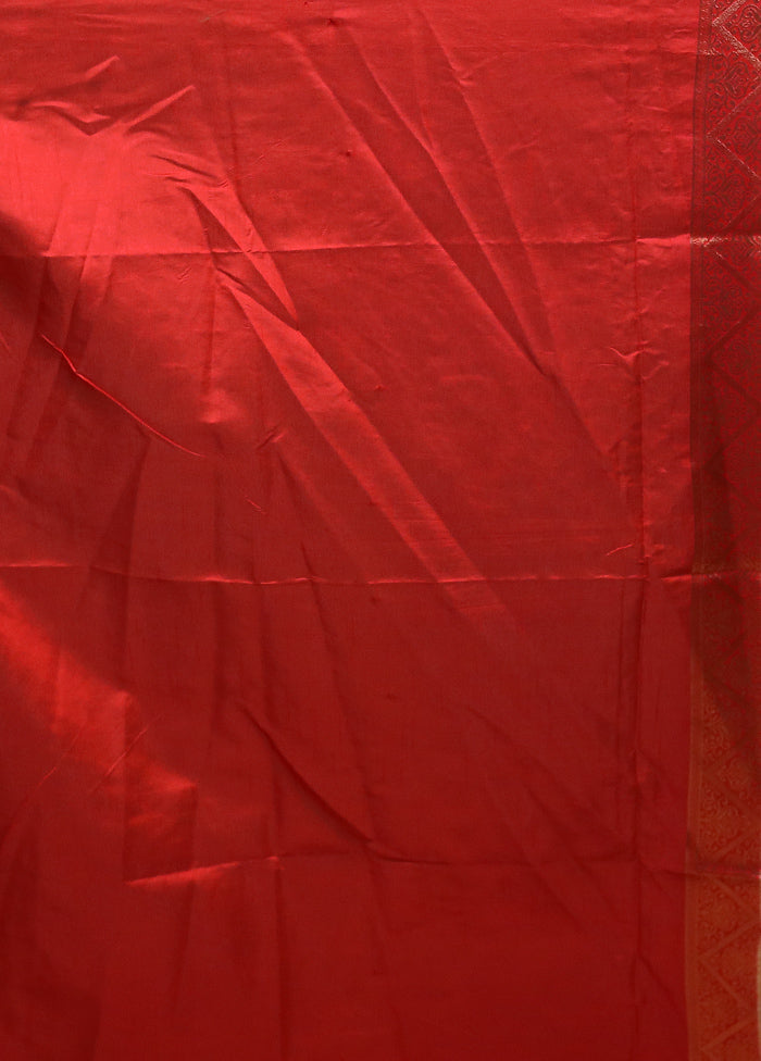 Cream Dupion Silk Saree With Blouse Piece