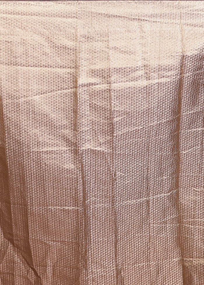 Blue Tissue Silk Saree With Blouse Piece