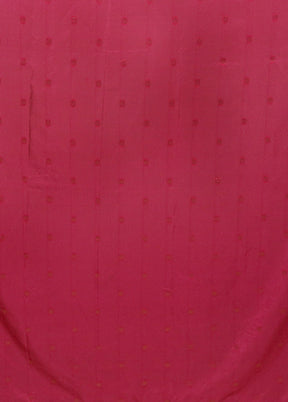 Pink Dupion Silk Saree With Blouse Piece