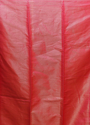 Pink Kora Silk Saree With Blouse Piece