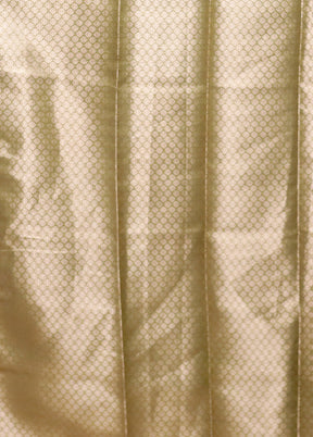 Green Tissue Silk Saree With Blouse Piece