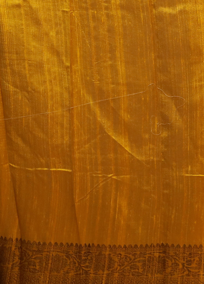 Pink Handloom Tussar Pure Silk Saree With Blouse Piece