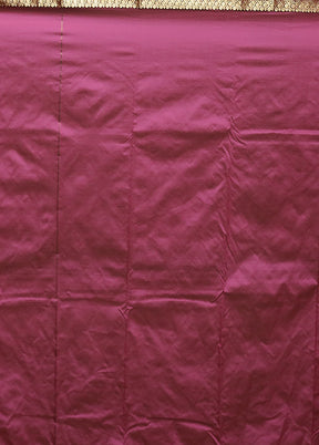 Pink Kanjivaram Silk Saree With Blouse Piece