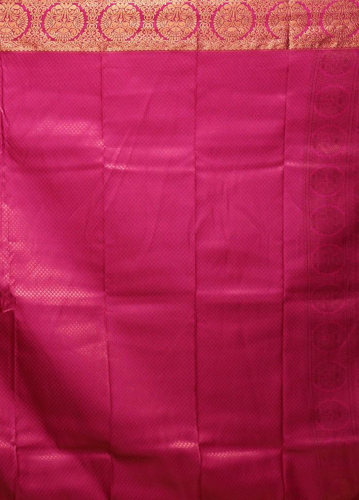 Green Kanjivaram Silk Saree With Blouse Piece