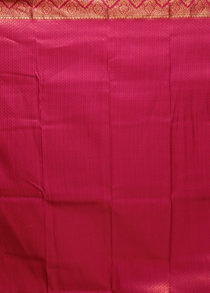 Blue Kanjivaram Silk Saree With Blouse Piece