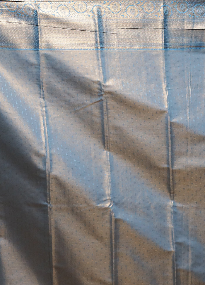 Gold Tissue Silk Saree With Blouse Piece