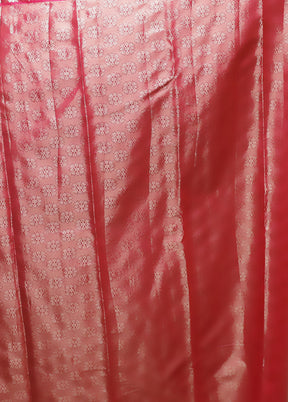 Gold Kanjivaram Silk Saree With Blouse Piece