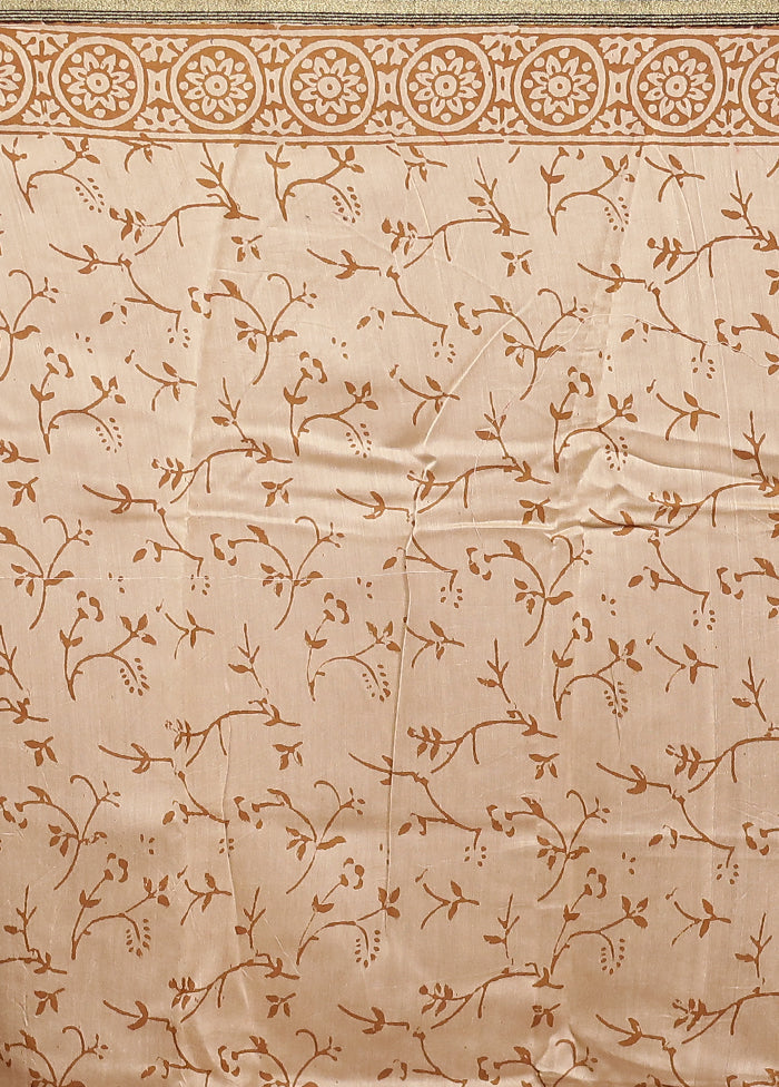 Black Chanderi Cotton Saree With Blouse Piece