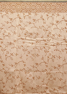 Black Chanderi Cotton Saree With Blouse Piece