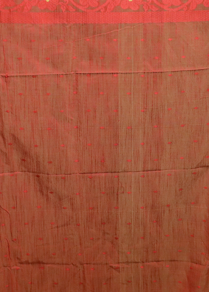 Yellow Cotton Saree With Blouse Piece