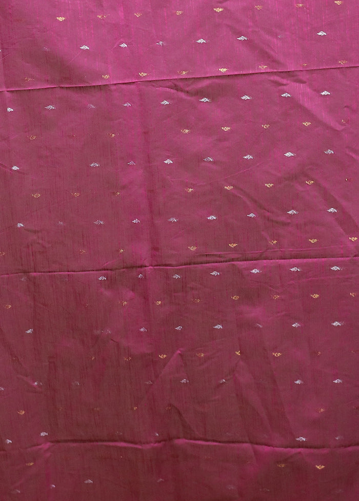 Blue Cotton Saree With Blouse Piece