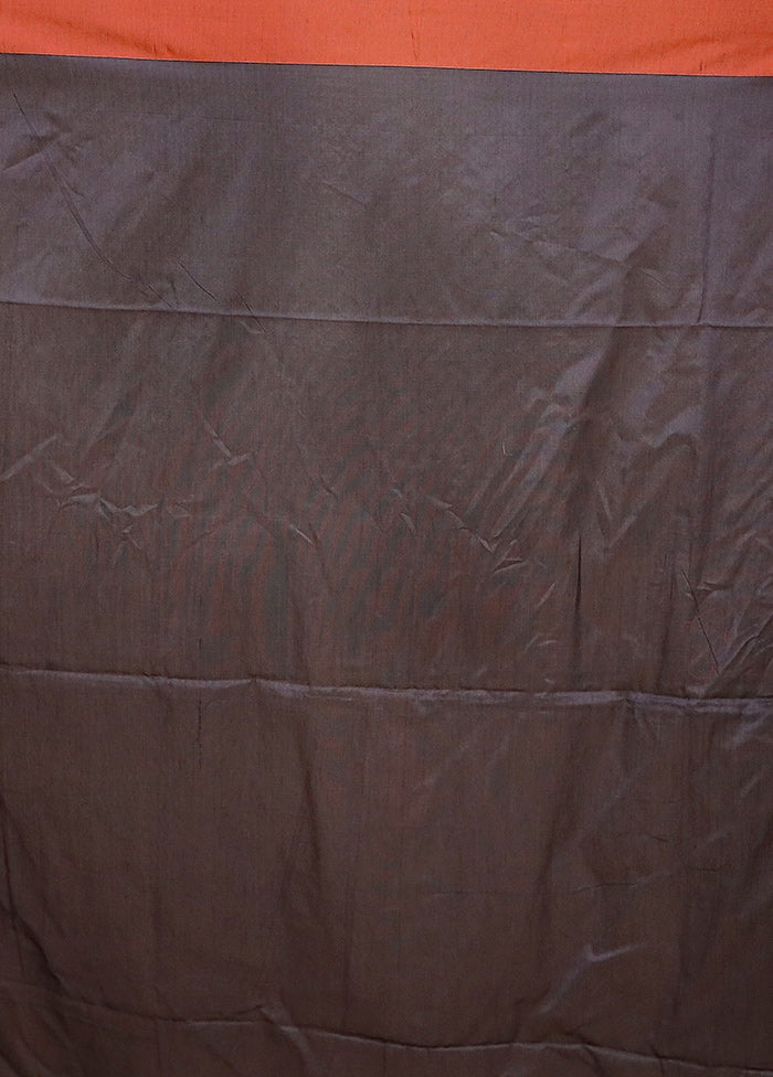 Grey Pure Cotton Saree With Blouse Piece