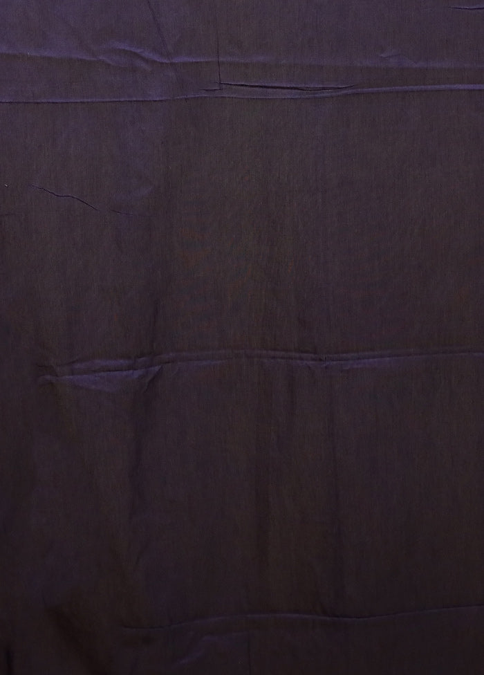 Blue Pure Cotton Saree With Blouse Piece