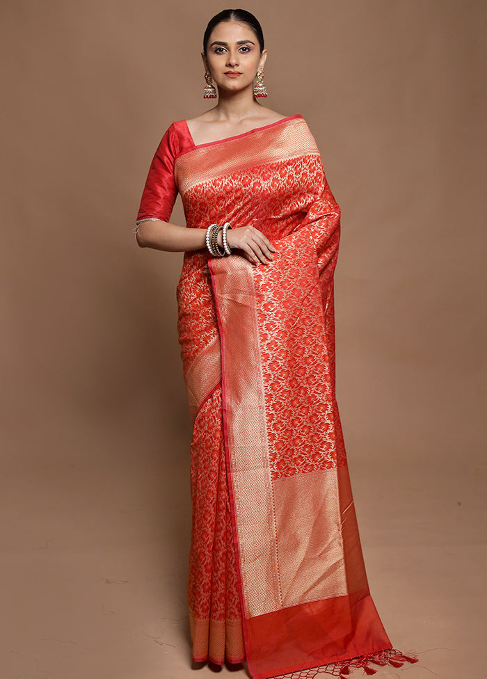 Green Kora Silk Saree With Blouse Piece