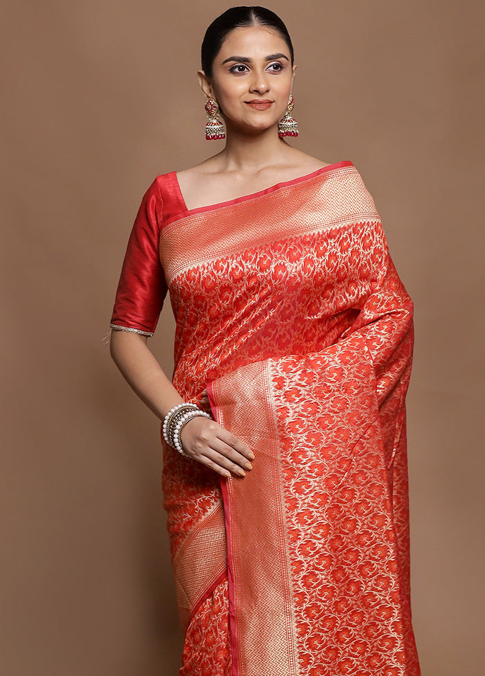 Green Kora Silk Saree With Blouse Piece